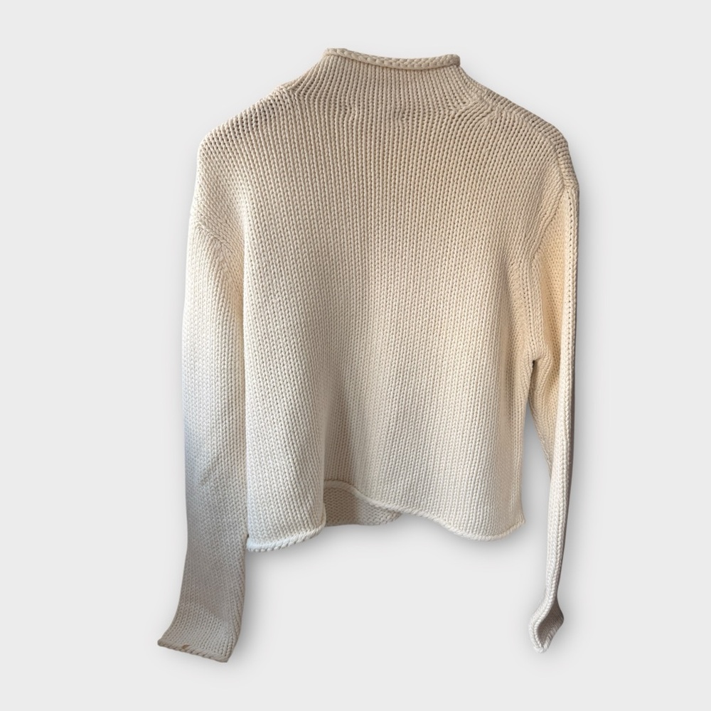 Coldwater Creek Chunky Knit Mock Neck Sweater – Size L (Like New) - Picture 6 of 7
